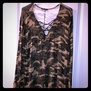 Vision top with cross neck